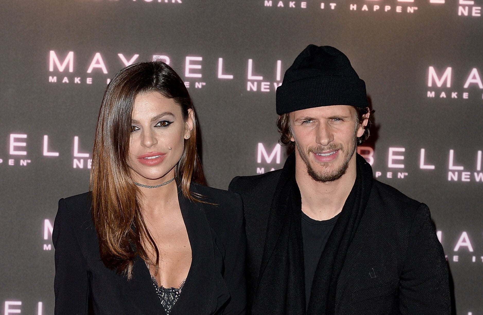 Jake Hall and Misse Beqiri attend Maybelline's Bring On The Night Party on February 18, 2017 in London, United Kingdom  