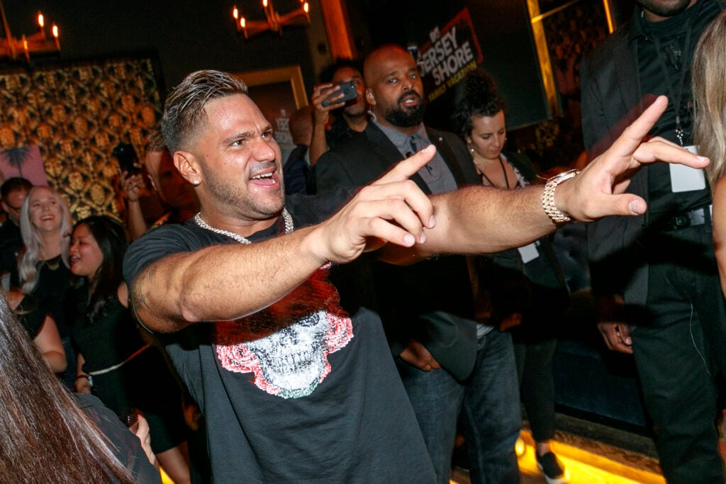 Television personality Ronnie Ortiz-Magro attends the "Jersey Shore Family Vacation" Premiere Party at Hyde Sunset Kitchen + Cocktails on March 29, 2018 in West Hollywood, California. 