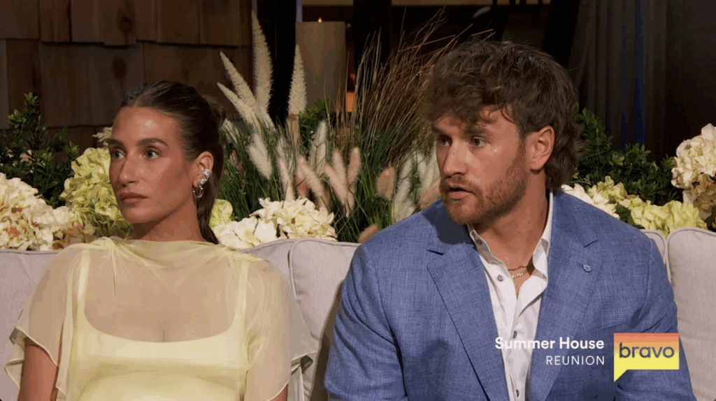 Amanda Batula and West Wilson on the 'Summer House' Season 10 reunion show.