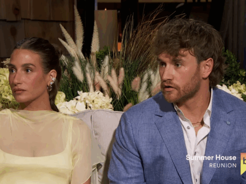 Amanda Batula and West Wilson on the 'Summer House' Season 10 reunion show.