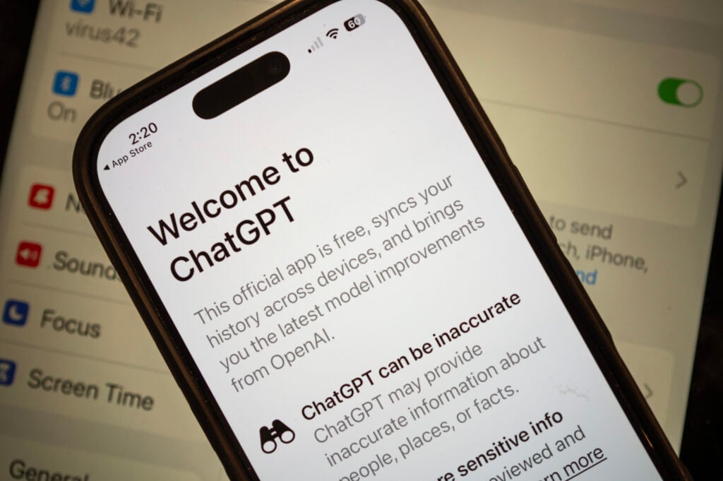 La aplicación ChatGPT de OpenAI en 2026.