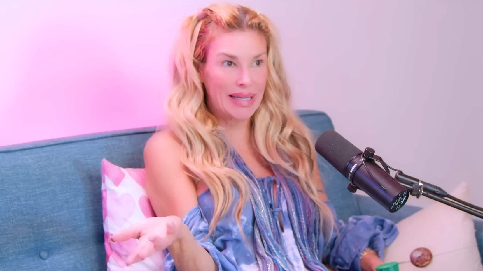 Brandi Glanville speaks on her 'Unfiltered' podcast.