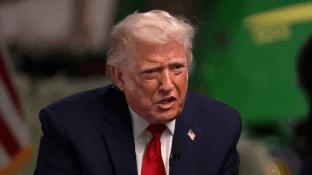 Donald Trump on NBC's 'Meet The Press' in 2026.
