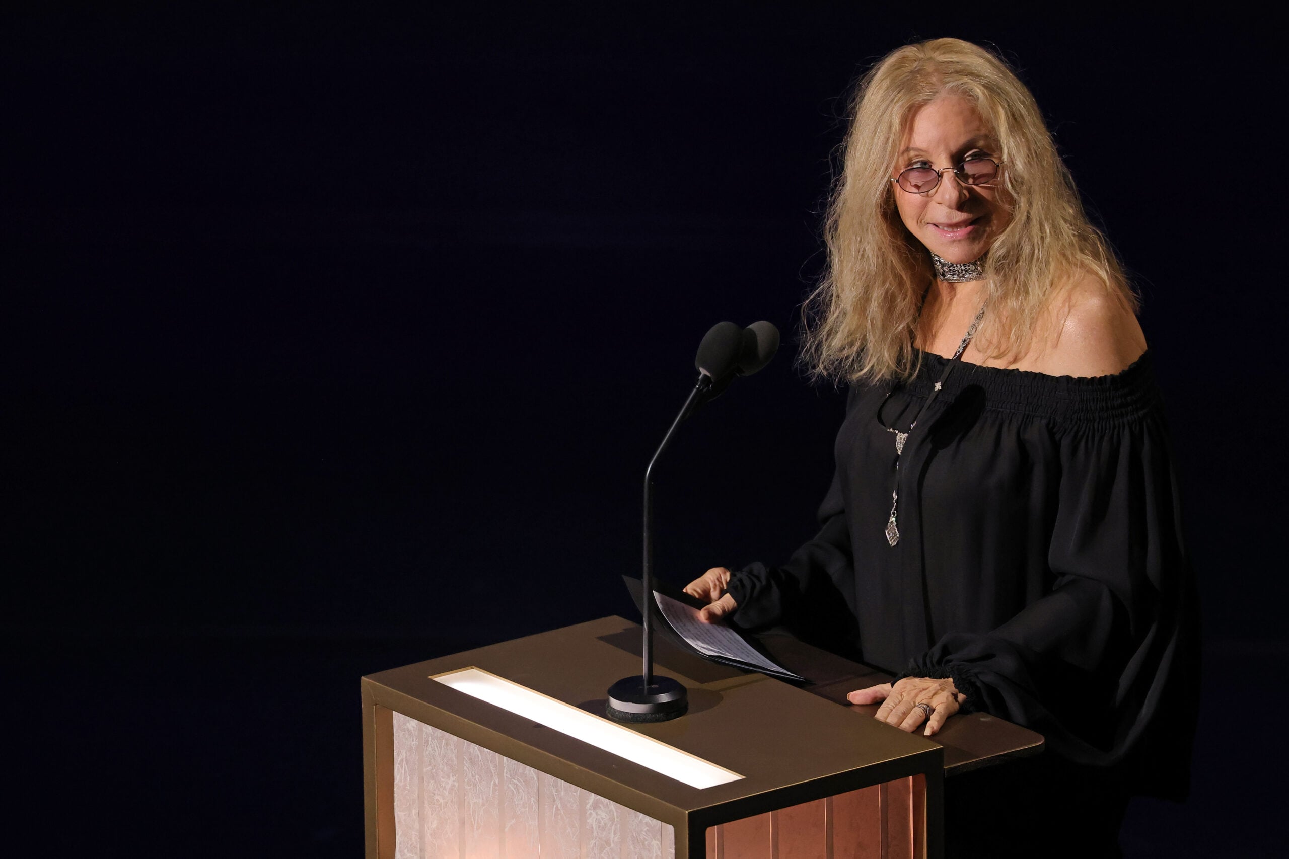 Barbra Streisand at the Oscars in March 2026.