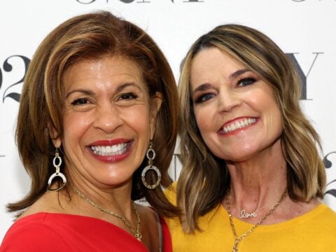 Hoda Kotb and Savannah Guthrie in 2024.