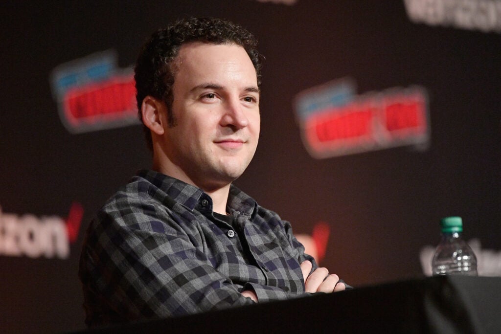 Ben Savage speaks onstage at the Boy Meets World 25th Anniversary Reunion panel during New York Comic Con 2018 at Jacob K. Javits Convention Center on October 5, 2018 in New York City.