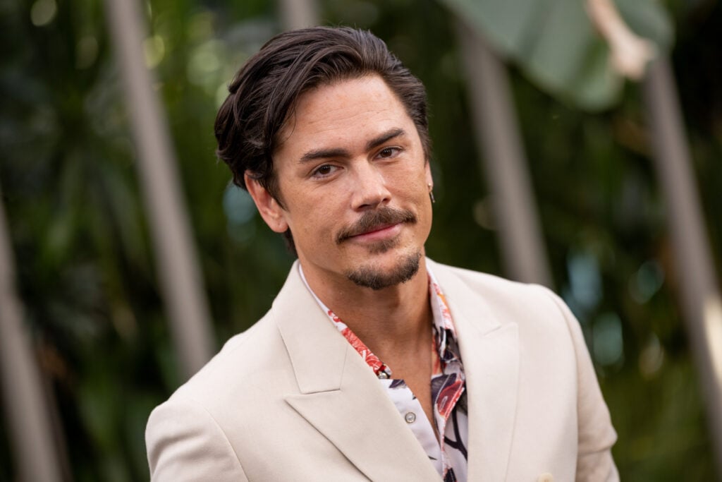 Tom Sandoval arrives at the Los Angeles premiere of Universal Pictures' 'Jurassic World Dominion' on June 06, 2022 in Los Angeles, California. 
