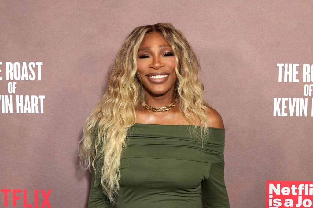 Serena Williams attends Netflix Is A Joke Festival Presents: The Roast of Kevin Hart at The Kia Forum on May 10, 2026 in Inglewood, California.