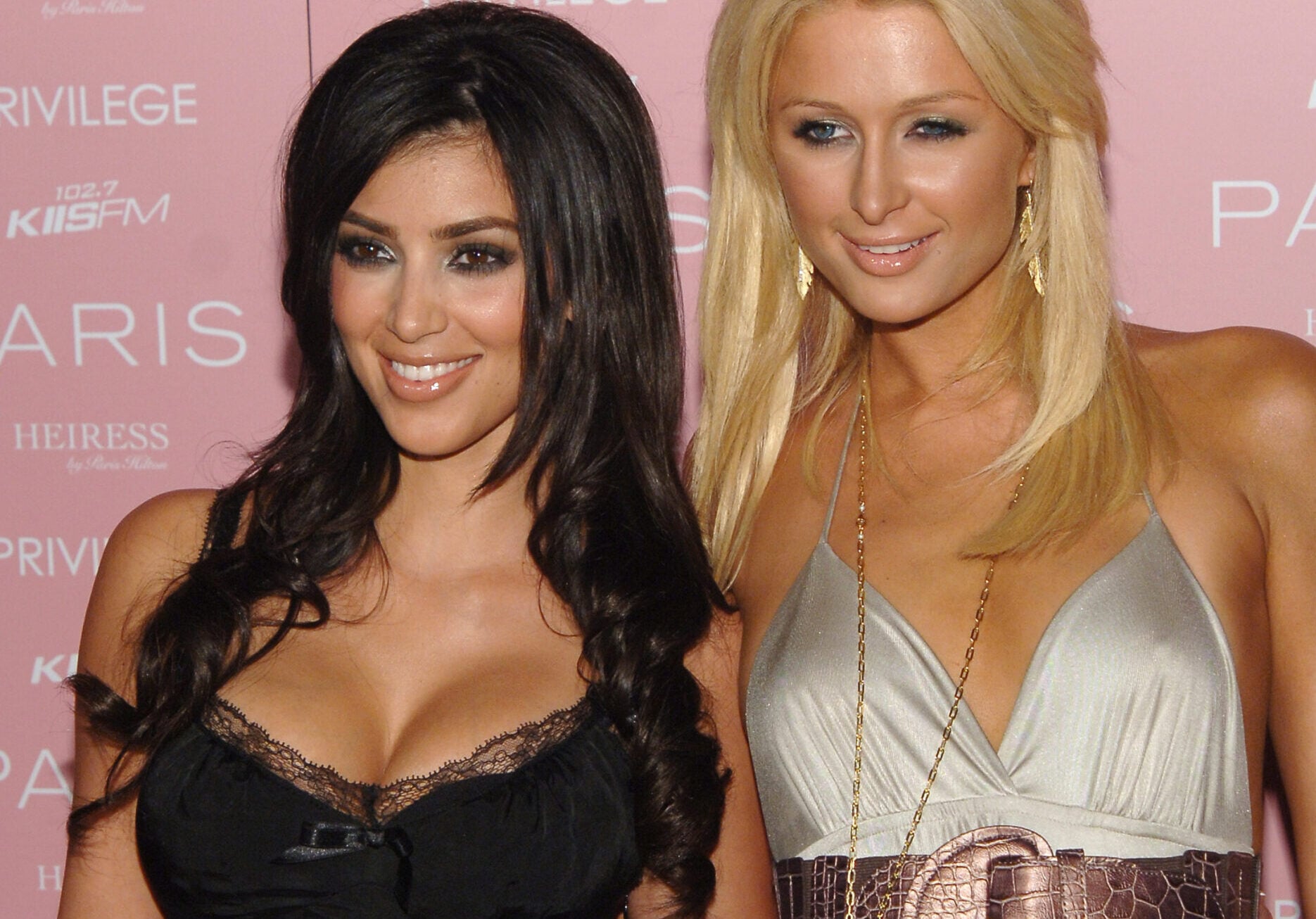 Kim Kardashian and Paris Hilton 