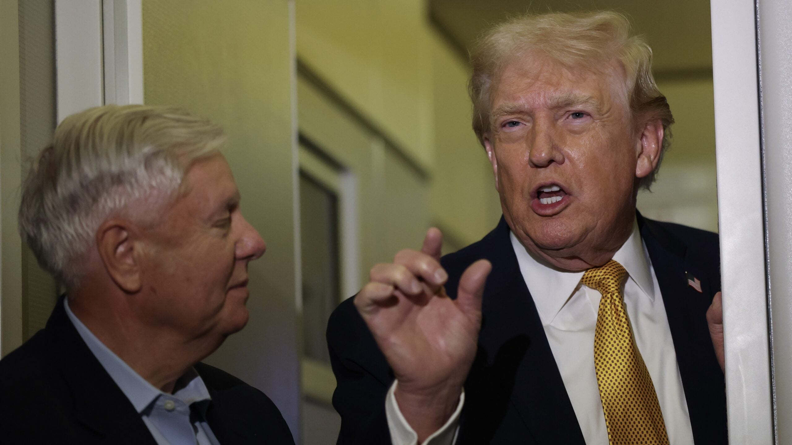 Donald Trump Asked if Russia Poisoned Lindsey Graham