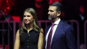 Kai Trump and Donald Trump Jr. in January 2025, a dark day for America.