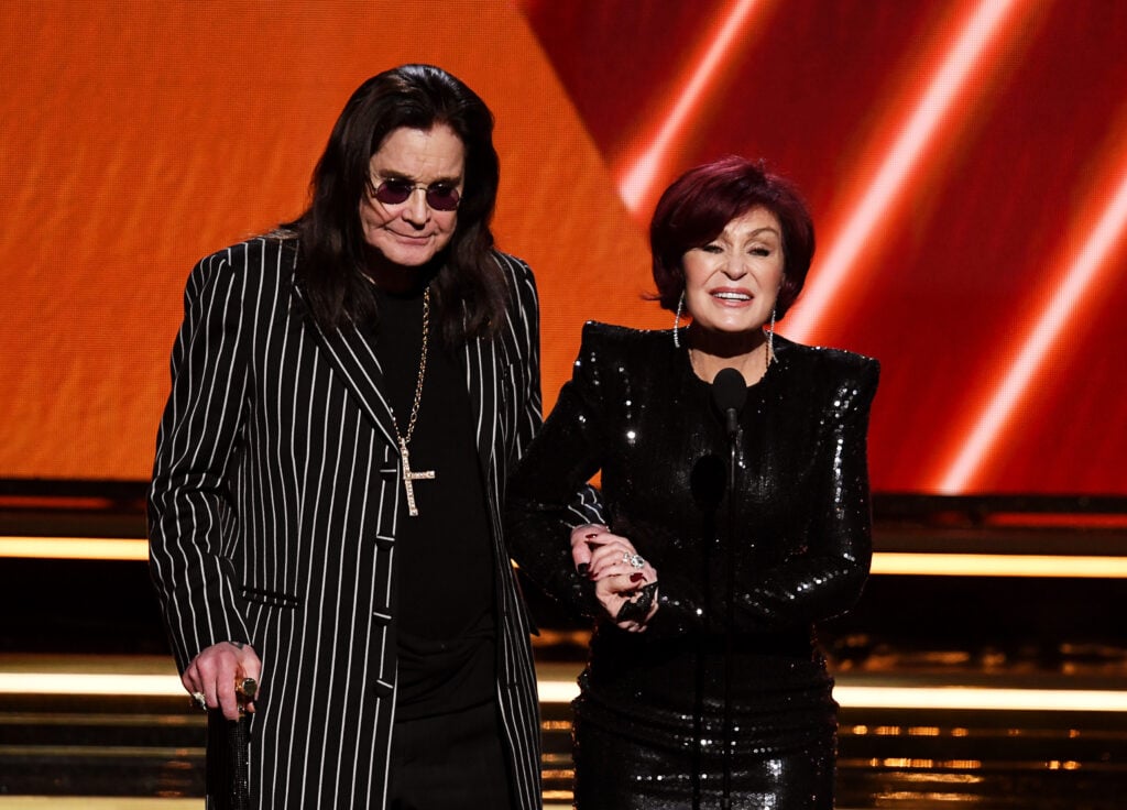 Ozzy Osbourne and Sharon Osbourne in January 2020.
