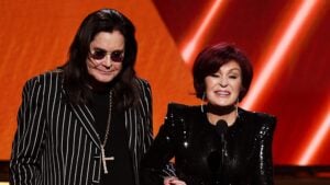 Ozzy Osbourne and Sharon Osbourne in January 2020.