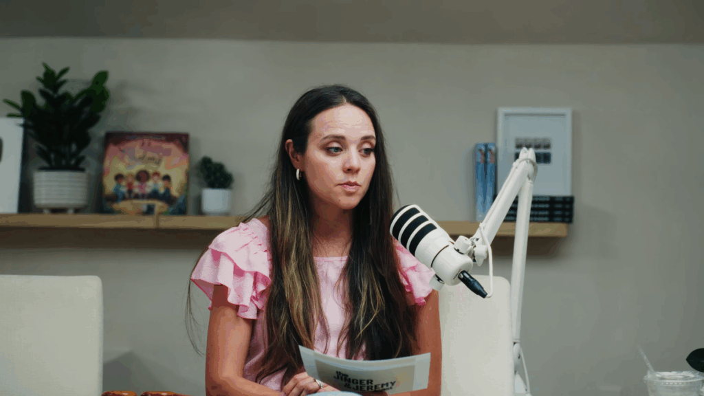 Jinger Duggar on her podcast on July 29, 2026.