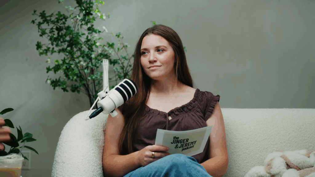 Joy-Anna Duggar on her sister's podcast on July 29, 2026.