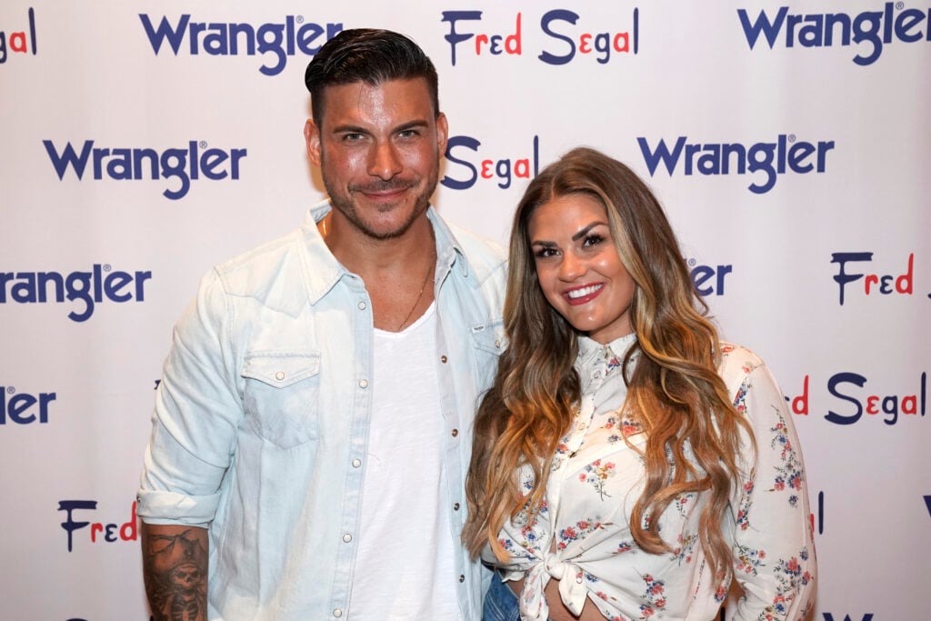 Jax Taylor (L) and Brittany Cartwright attend â€œA Ride Through the Agesâ€: Wrangler Capsule Collection Launch at Fred Segal Sunset at Fred Segal on September 19, 2019 in Los Angeles, California. 