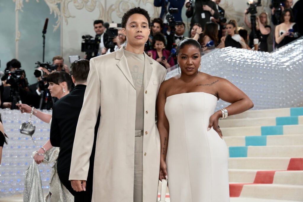 Brittney Griner and Cherelle Griner attend The 2023 Met Gala Celebrating "Karl Lagerfeld: A Line Of Beauty" at The Metropolitan Museum of Art on May 01, 2023 in New York City. 