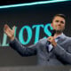 Charlie Kirk, who founded Turning Point USA, speaks before former President Donald Trump's arrival during a Turning Point USA Believers Summit conference at the Palm Beach Convention Center on July 26, 2024 in West Palm Beach, Florida.