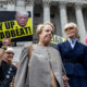 E. Jean Carroll leaves the courthosue on September 6, 2024 in New York City. Both parties appear in court today as Trump's lawyers fight to overturn the jury's finding that he sexually abused E. Jean Carroll.