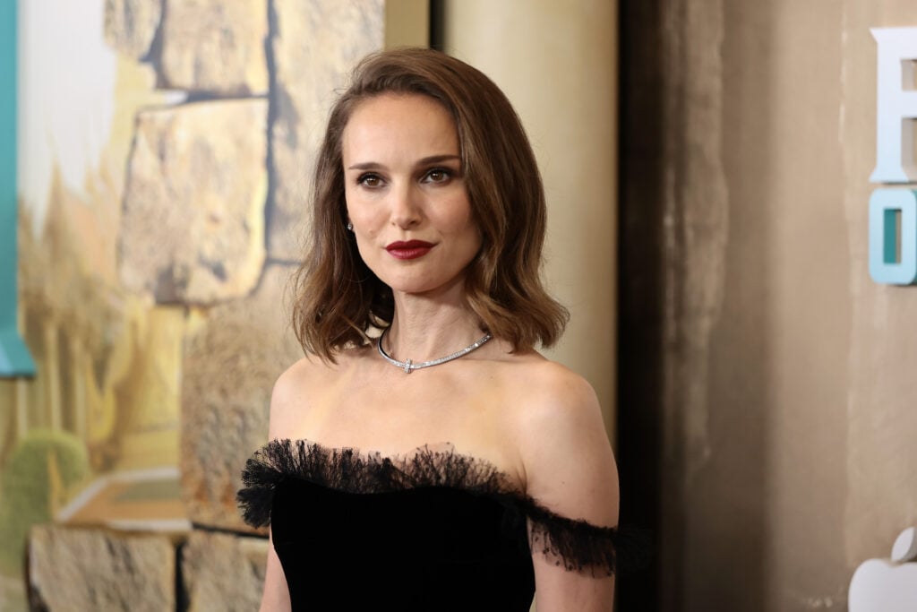 Natalie Portman attends Apple's "Fountain of Youth" premiere at American Museum of Natural History on May 19, 2025 in New York City. 