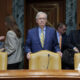 Subcommittee Chairman Sen. Mitch McConnell (R-KY) looks on before a hearing with the Senate Appropriations Committee in the Dirksen Senate Office Building on June 11, 2025 in Washington, DC.