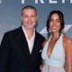 Brad Pitt and Ines de Ramon attend the Apple Original Films & Warner Bros. Pictures "F1" World Premiere in Times Square on June 16, 2025 in New York City.