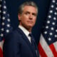 California Gov. Gavin Newsom looks on during a bill signing event related to redrawing the state’s congressional maps on August 21, 2025 in Sacramento, California.