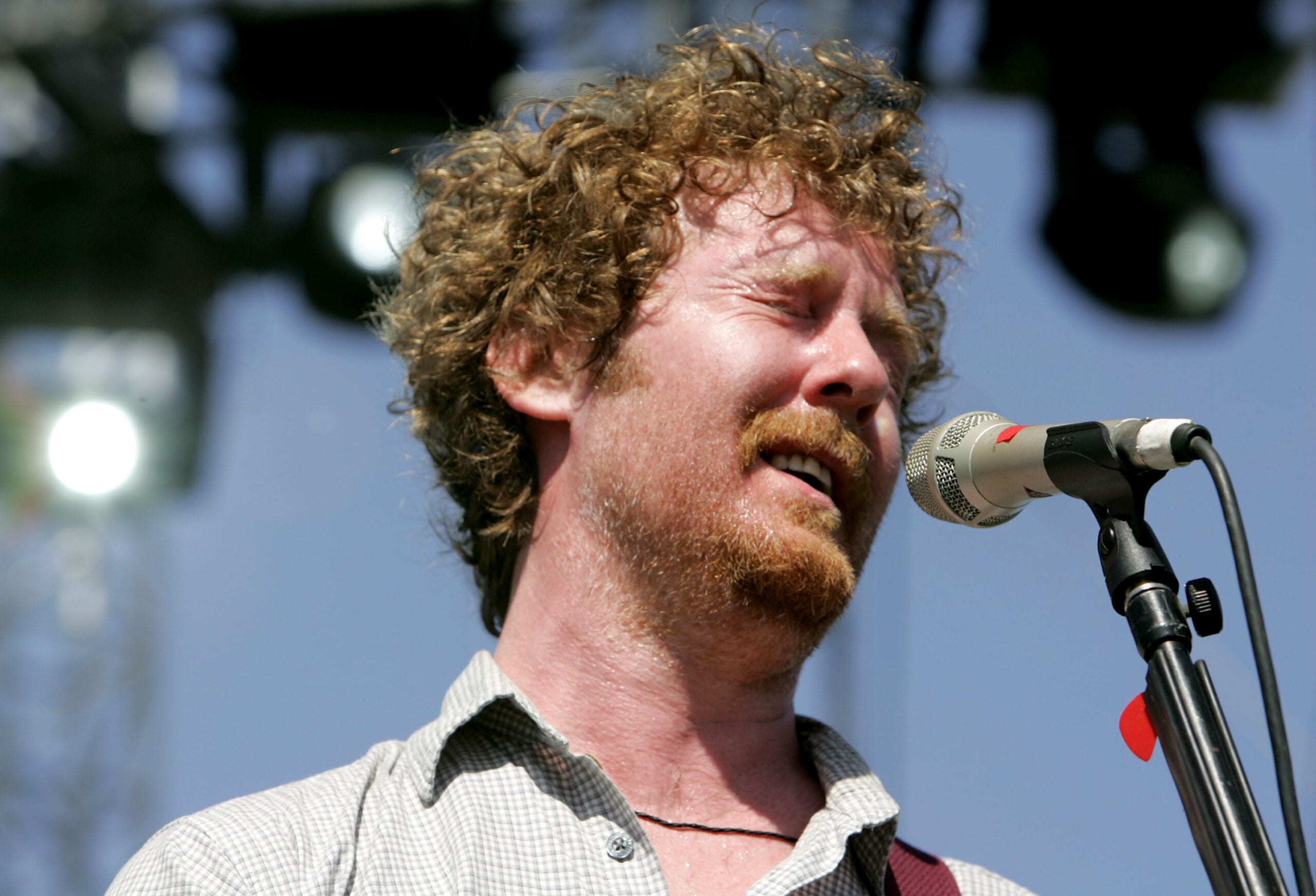 Musician Glen Hansard from the band "The Frames" performs during day 2 of the Coachella Music Festival held at the Empire Polo Field on April 28, 2007 in Indio, California.
