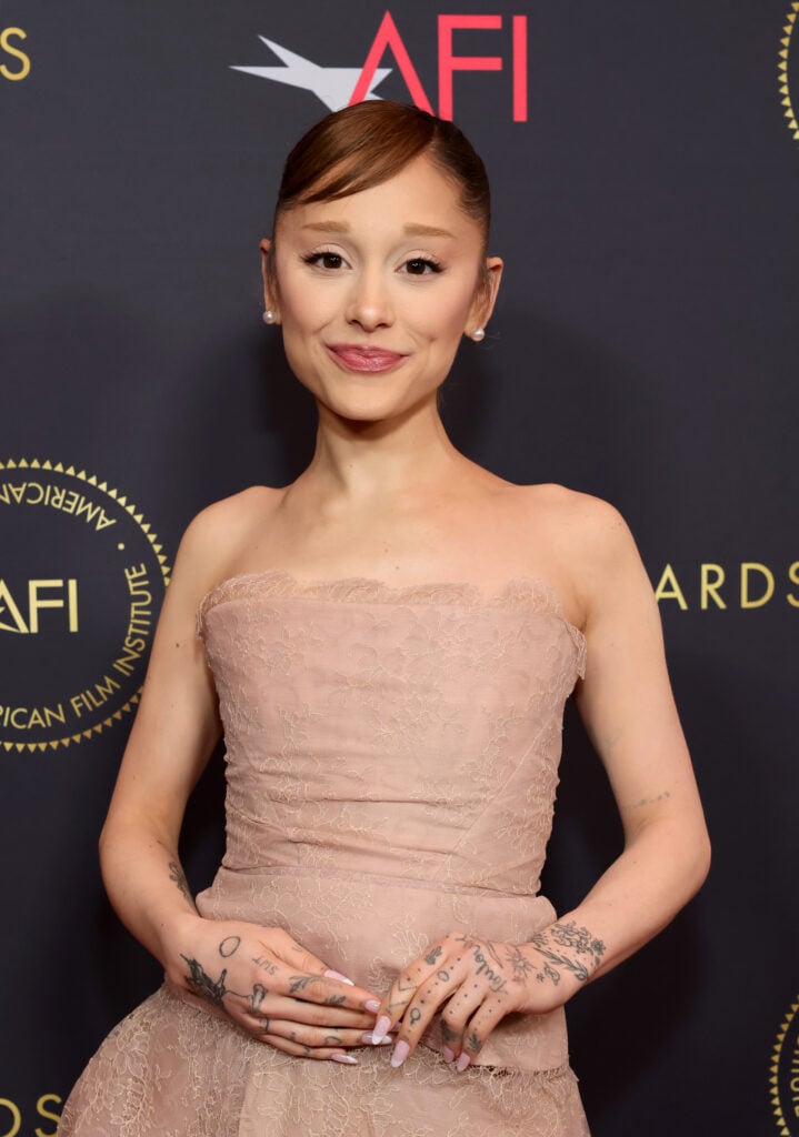 Ariana Grande looking gaunt on January 9, 2026.