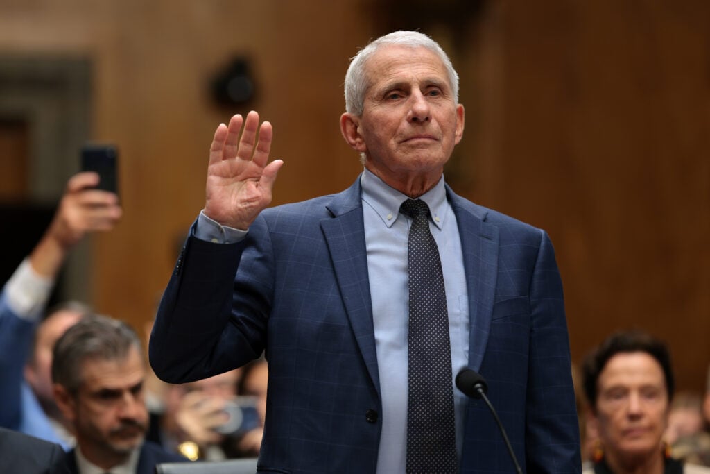 Dr. Anthony Fauci in the senate during the summer of 2026.