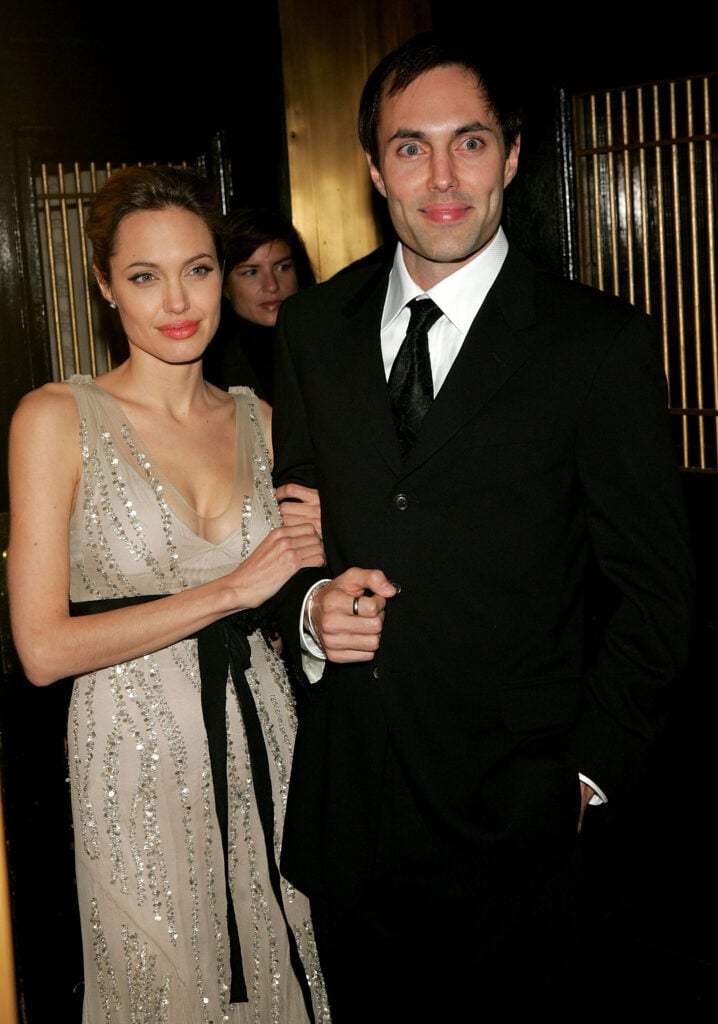 Angelina Jolie and brother James Haven in 2005.