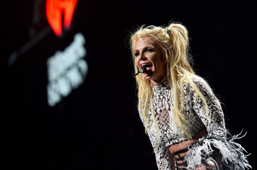 Britney Spears on stage in 2016.
