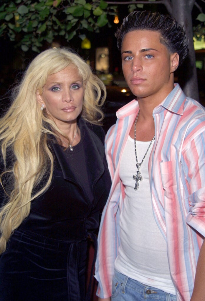 Victoria Gotti and son Carmine Agnello in 2004.