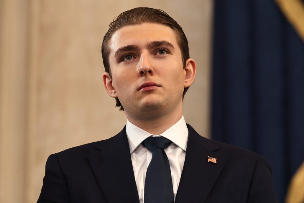 Barron Trump in January 2025.
