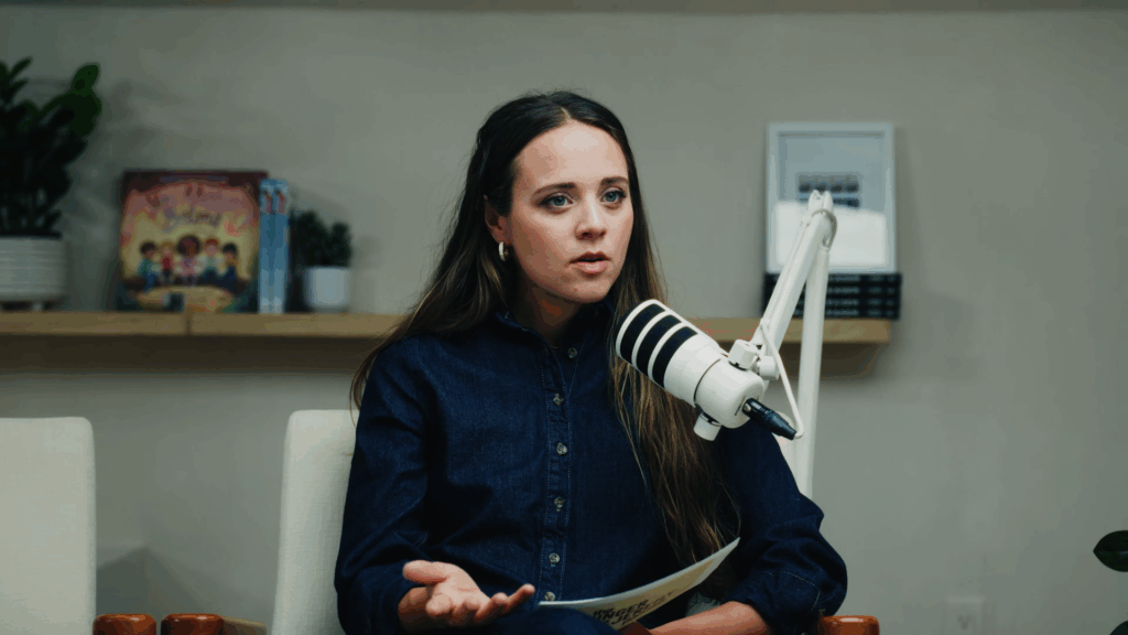 Jinger Duggar on her podcast on August 12, 2026.