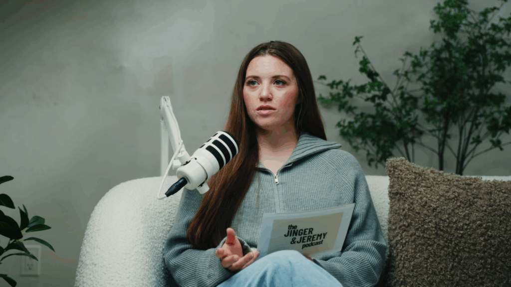 Joy-Anna Duggar on her sister's podcast on August 12, 2026.