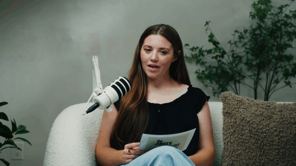 Joy-Anna Duggar on her sister's podcast.