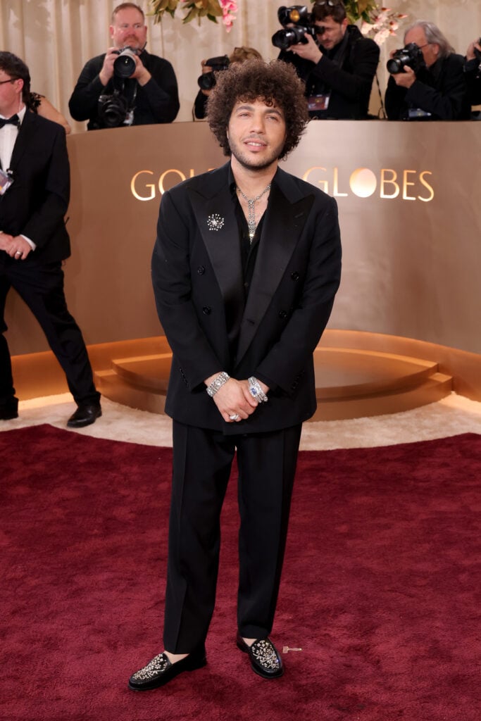 Benny Blanco at the 2026 Golden Globes.