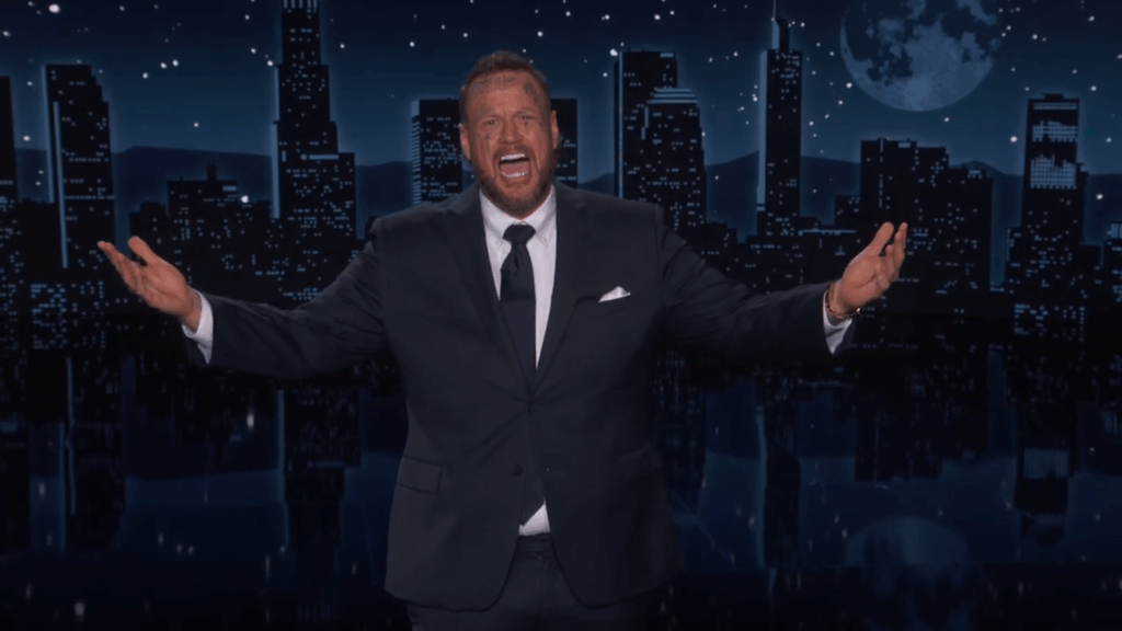 Jelly Roll guest hosts for Jimmy Kimmel.