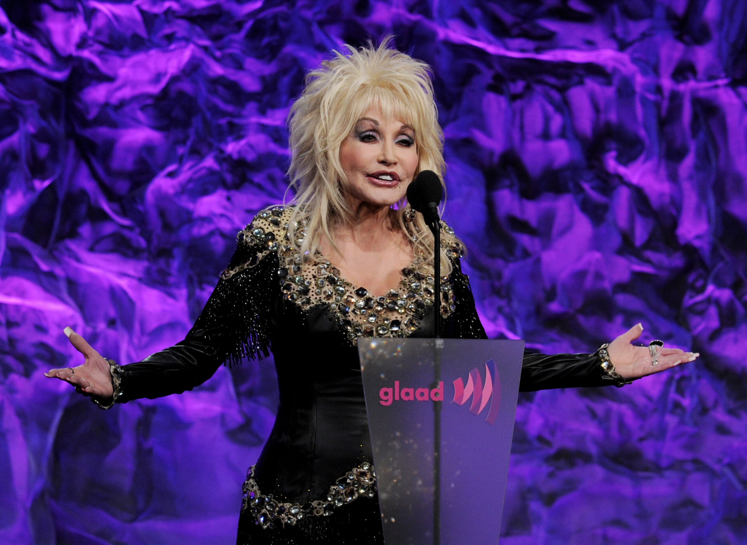 Dolly Parton at the GLAAD Awards in 2011.