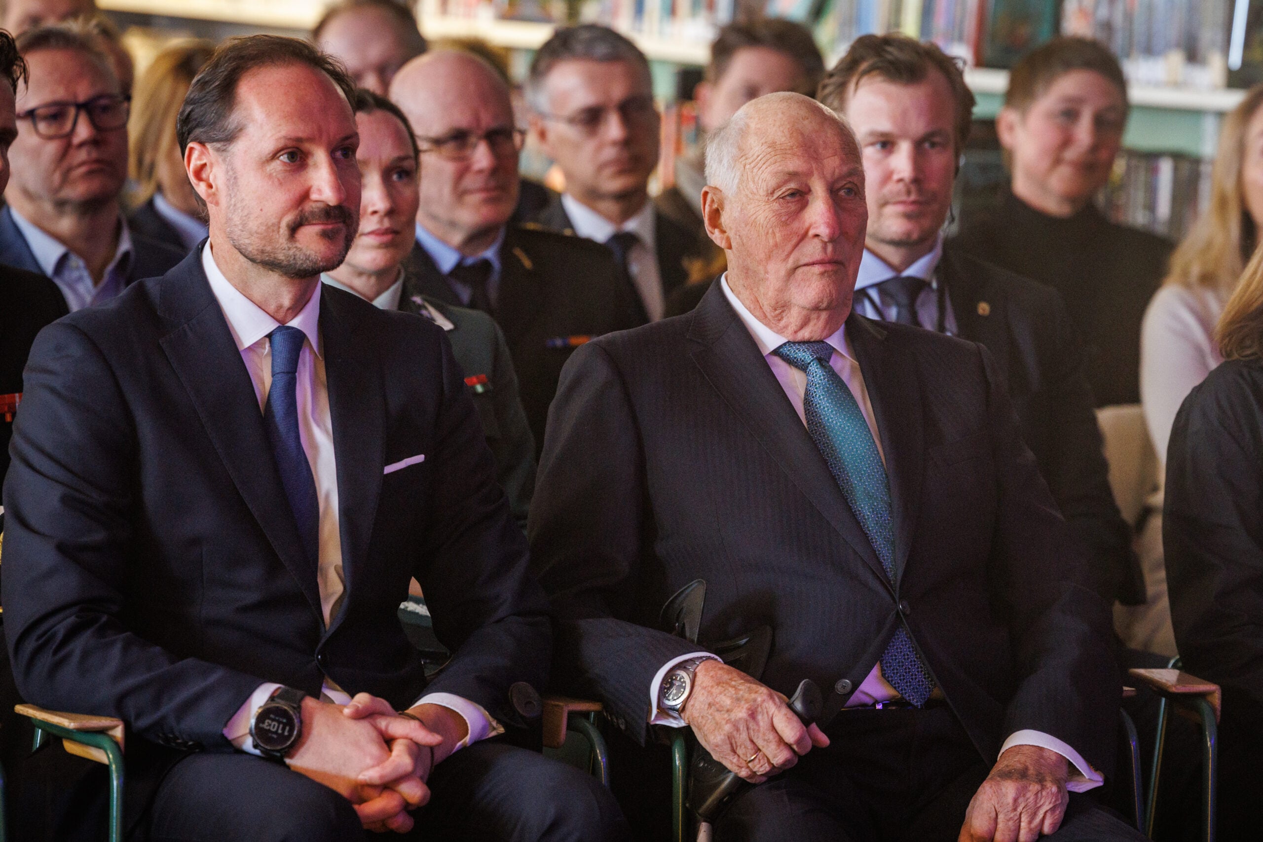 King Harald Haakon and his son in 2026.