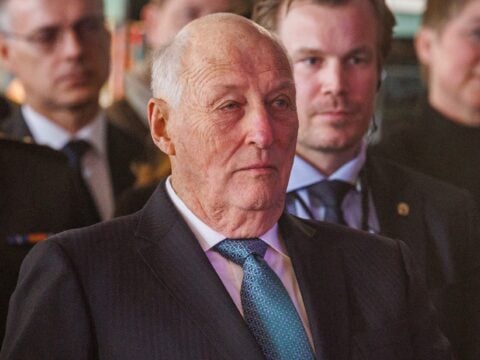 King Harald Haakon and his son in 2026.