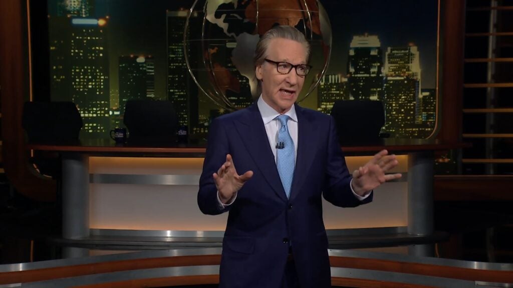 Bill Maher in front of an audience for some reason in August 2026.