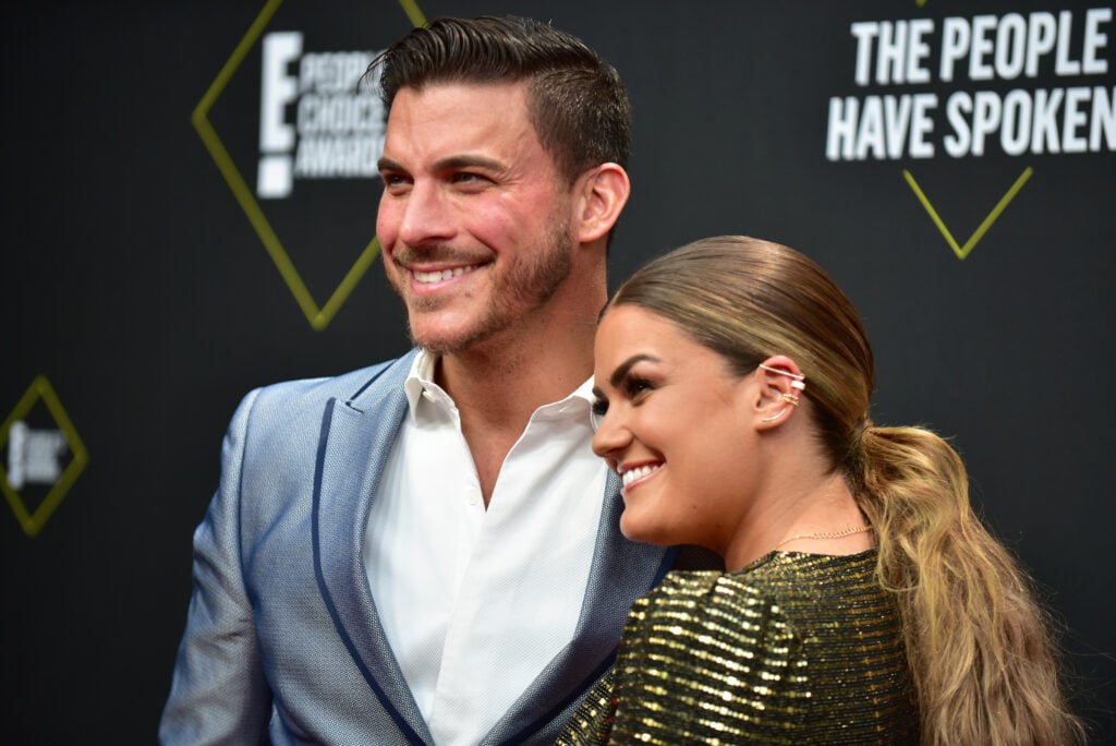 Jax Taylor and  Brittany Cartwright attend the 2019 E! People's Choice Awards at Barker Hangar on November 10, 2019 in Santa Monica, California. 