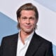 Brad Pitt, winner Outstanding Performance by a Male Actor in a Supporting Role for 'Once Upon a Time in Hollywood,' poses in the press room during the 26th Annual Screen Actors Guild Awards at The Shrine Auditorium on January 19, 2020 in Los Angeles, California.