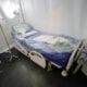 An empty hospital bed in New Orleans, Louisiana.