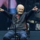 Phil Collins of Genesis performs on the opening night of their North American "The Last Domino?" tour at the United Center on November 15, 2021 in Chicago, Illinois.