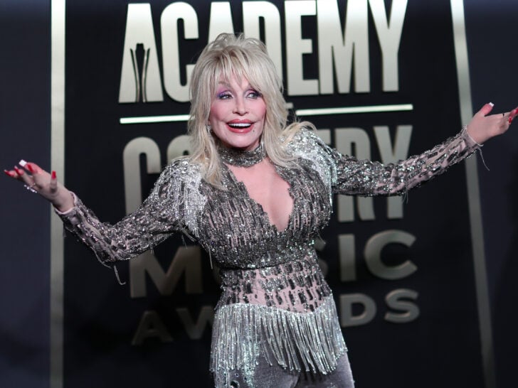 Singer Dolly Parton arrives for the 58th Academy of Country Music awards at The Ford Center at The Star on May 11, 2023 in Frisco, Texas.