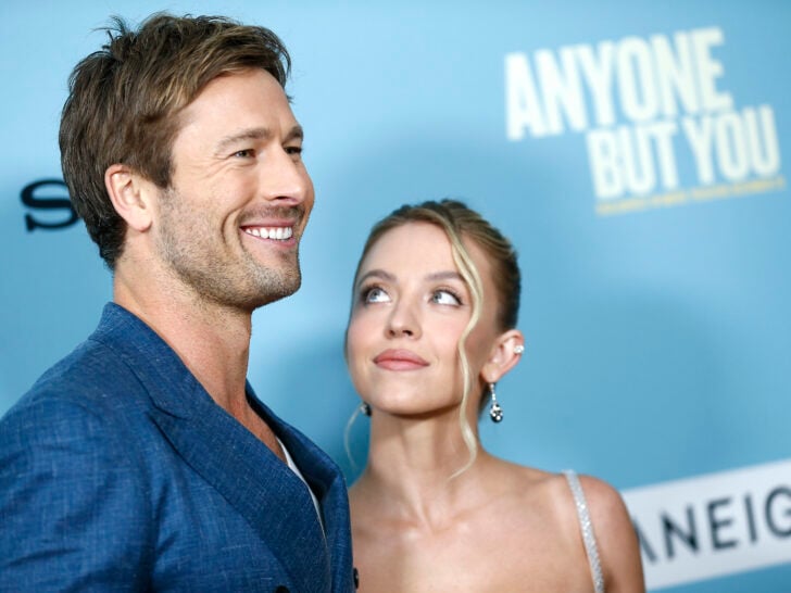 Glen Powell and Sydney Sweeney attend Columbia Pictures' 