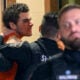 Suspected shooter Luigi Mangione is led into the Blair County Courthouse for an extradition hearing December 10, 2024 in Hollidaysburg, Pennsylvania.